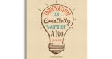 Vintage - Quote μέσα σε λάμπα - Innovation is creativity... — εικόνα 11 από 11