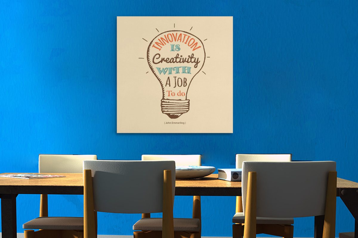 Vintage - Quote μέσα σε λάμπα - Innovation is creativity... — εικόνα 2 από 11
