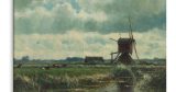 Άλλοι Ζωγράφοι - Willem Roelofs - Polder landscape with windmill near Abcoude — εικόνα 4 από 5