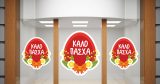 Αυτοκόλλητα καταστημάτων - "Καλό Πάσχα – Κόκκινο Αυγό με Λουλούδια για τη Βιτρίνα σας" 🐣🌷 — εικόνα 2 από 6