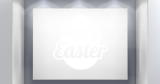Αυτοκόλλητα καταστημάτων - "Happy Easter – Αυγό με Καλλιγραφικά Γράμματα για τη Βιτρίνα σας" 🐣✨ — εικόνα 3 από 6