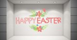 Αυτοκόλλητα καταστημάτων - "Happy Easter – Ανοιξιάτικη Ευχή με Στυλ και Λουλούδια! 🌸🐰" — εικόνα 4 από 4