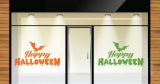 Αυτοκόλλητα καταστημάτων - "Happy Halloween με Νυχτερίδα και Γιορτινή Διάθεση! 🦇🎃" — εικόνα 1 από 6