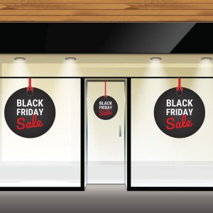 Black Friday - Black Friday Κρεμαστός Κύκλος – Αυτοκόλλητο Βιτρίνας — εικόνα 1 από 4
