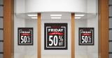 Black Friday - Black Friday Sale με Πλαίσιο – Αυτοκόλλητο Βιτρίνας — εικόνα 3 από 4