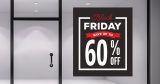 Black Friday - Black Friday Sale με Πλαίσιο – Αυτοκόλλητο Βιτρίνας — εικόνα 2 από 4