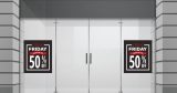 Black Friday - Black Friday Sale με Πλαίσιο – Αυτοκόλλητο Βιτρίνας — εικόνα 4 από 4
