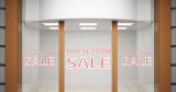 10ήμερο / 15ήμερο προσφορών - "Mid Season Sales" με Λευκό Περίγραμμα και Κόκκινα Γράμματα 🔴 – Αυτοκόλλητο Βιτρίνας — εικόνα 3 από 4