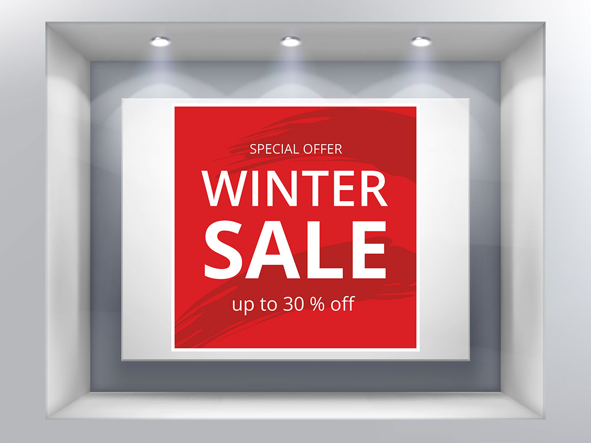 Αυτοκόλλητα καταστημάτων - Winter Sale - Special Offer — εικόνα 3 από 4