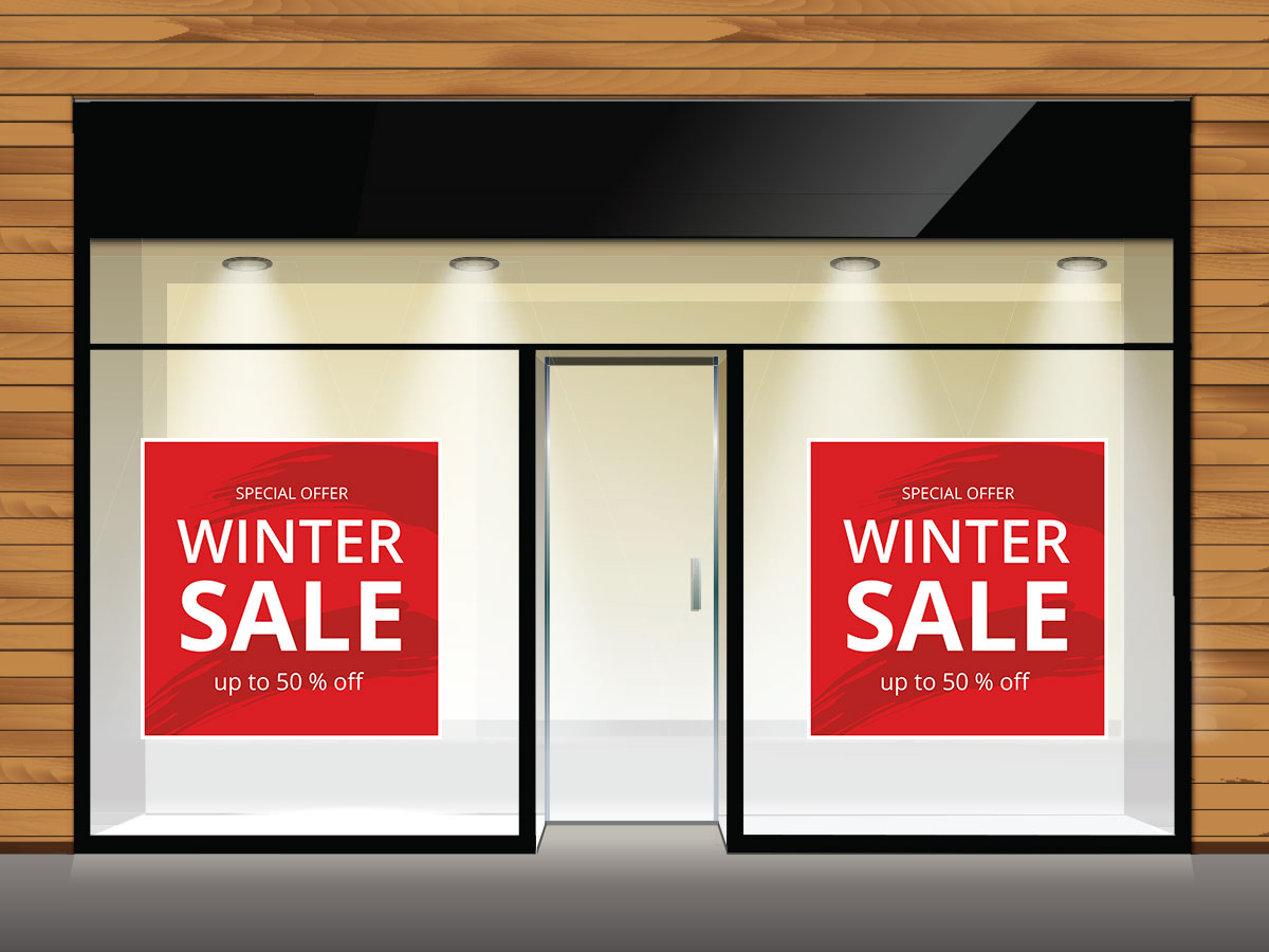 Αυτοκόλλητα καταστημάτων - Winter Sale - Special Offer — εικόνα 2 από 4