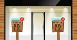 Αυτοκόλλητα καταστημάτων - Winter Sale - Χιονισμένη Πινακίδα — εικόνα 3 από 4