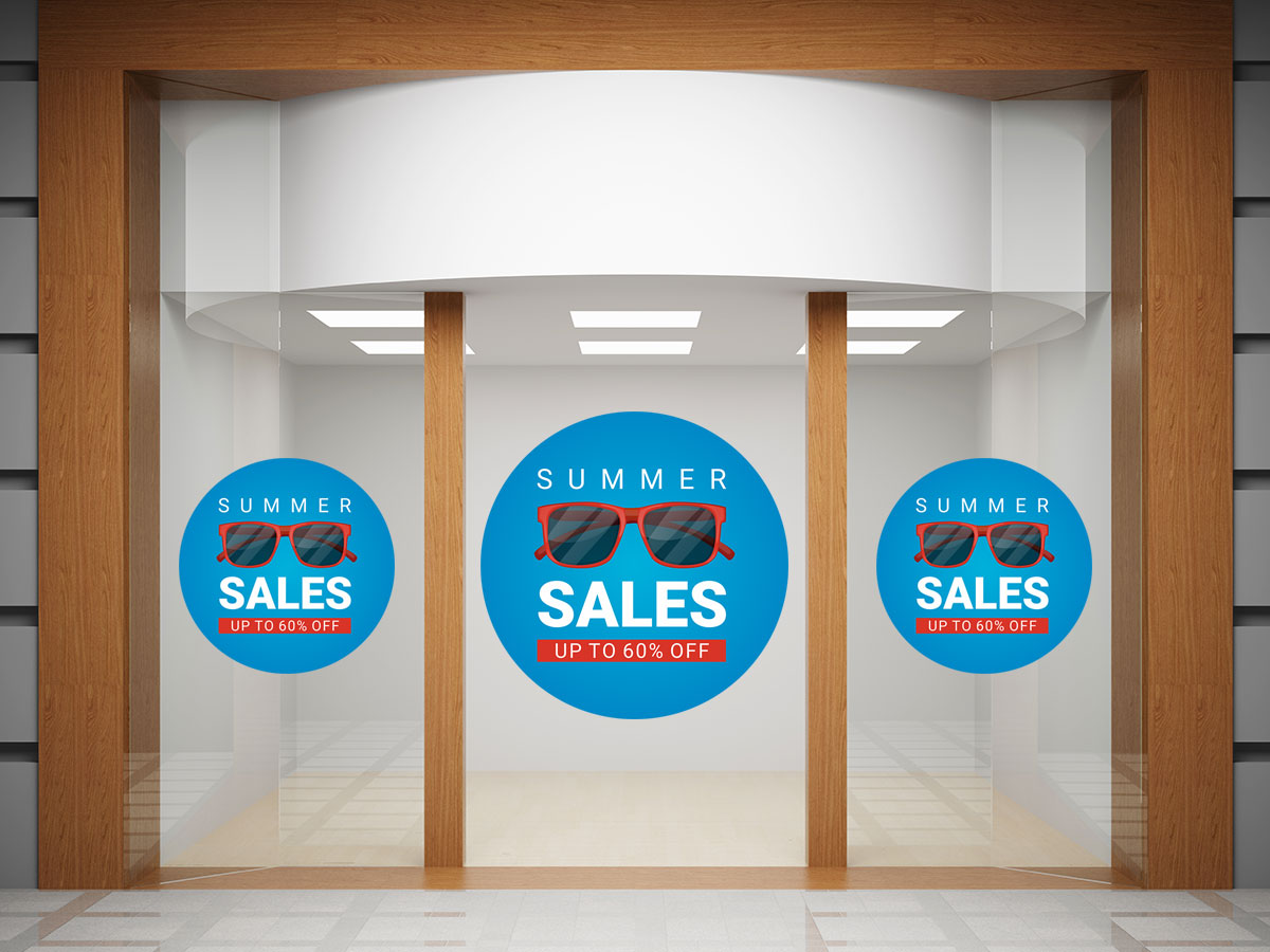 Αυτοκόλλητα καταστημάτων - Αυτοκόλλητο "Summer Sale" – Ηλιοφάνεια, Στυλ και Εκπτώσεις! 🕶️☀️ — εικόνα 3 από 4