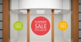Αυτοκόλλητα καταστημάτων - Αυτοκόλλητο "SUMMER SALE" με Χαρούμενους Κύκλους – Φέρτε το Καλοκαίρι στη Βιτρίνα σας! 🌞🎉 — εικόνα 4 από 4