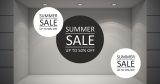 Αυτοκόλλητα καταστημάτων - Αυτοκόλλητο "SUMMER SALE" με Κύκλους – Στυλ και Καλοκαίρι στη Βιτρίνα σας! 🌞🌴 — εικόνα 1 από 4