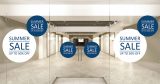 Αυτοκόλλητα καταστημάτων - Αυτοκόλλητο "SUMMER SALE" με Κύκλους – Στυλ και Καλοκαίρι στη Βιτρίνα σας! 🌞🌴 — εικόνα 2 από 4