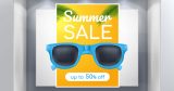 Αυτοκόλλητα καταστημάτων - Αυτοκόλλητο "Summer Sale" – Καλοκαίρι και Στυλ Χέρι-Χέρι! 🕶️🌞 — εικόνα 1 από 4