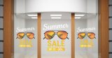Αυτοκόλλητα καταστημάτων - Αυτοκόλλητο "Summer Sale" – Καλοκαίρι με Στυλ στη Βιτρίνα σου! 🕶️🌴 — εικόνα 2 από 4