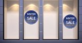 Αυτοκόλλητα καταστημάτων - Winter Sale - Special σε μπλε κύκλο — εικόνα 2 από 4