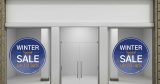 Αυτοκόλλητα καταστημάτων - Winter Sale - Special σε μπλε κύκλο — εικόνα 4 από 4