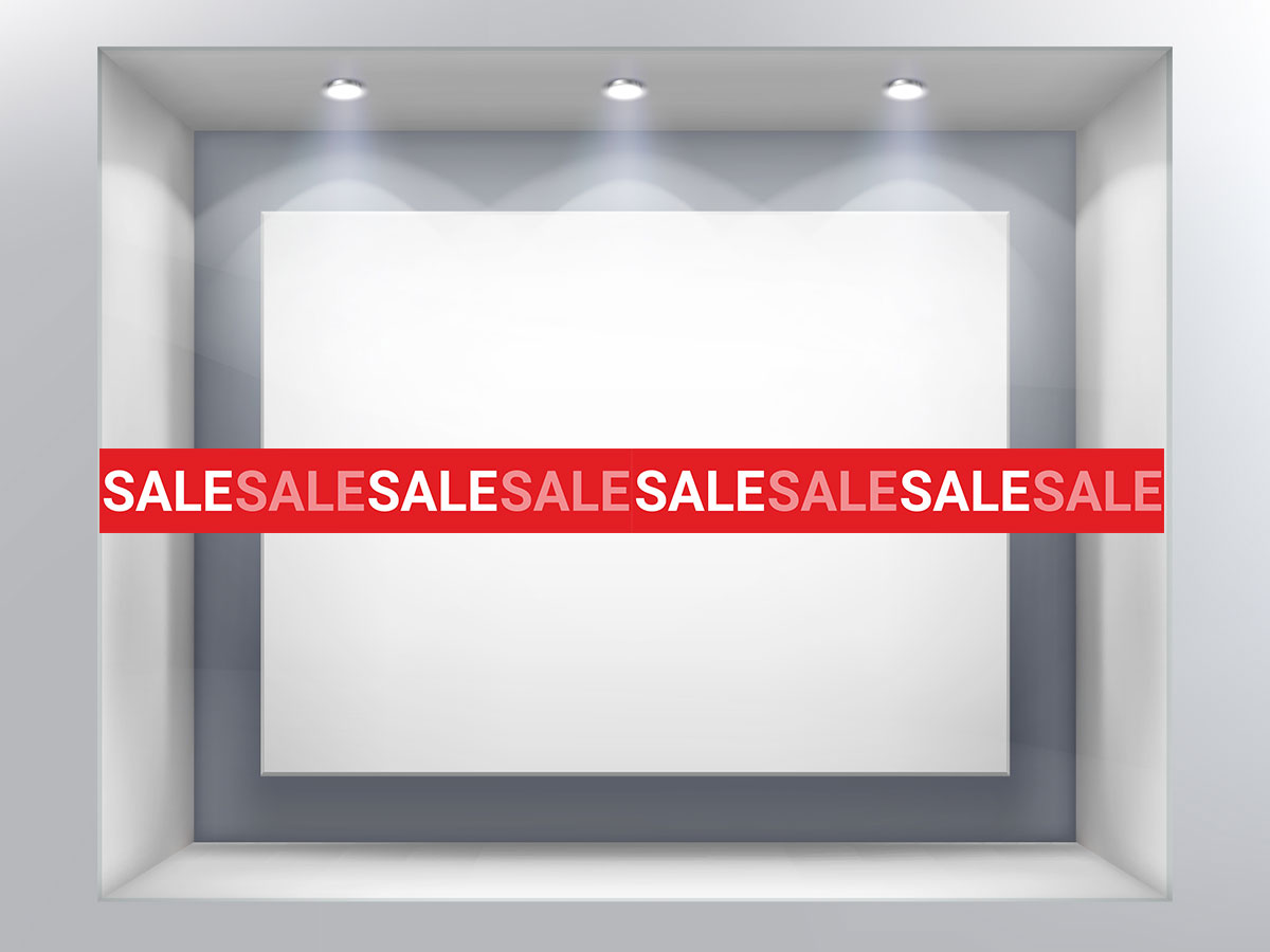 Αυτοκόλλητα καταστημάτων - Μπορντούρα SALE — εικόνα 2 από 4