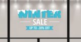 Αυτοκόλλητα καταστημάτων - Winter Sale - Με χιόνι (Διχρωμία) — εικόνα 3 από 4