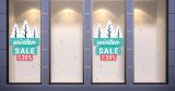 Αυτοκόλλητα καταστημάτων - Winter Sale - Με χιονισμένα Δέντρα και 100 χιονόμπαλες — εικόνα 2 από 4
