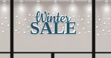 Αυτοκόλλητα καταστημάτων - Winter SALE με χιόνι και 160 χιονόμπαλες — εικόνα 2 από 4