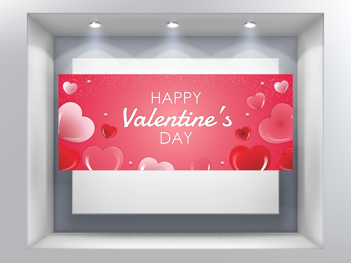 Αγίου Βαλεντίνου - Happy Valentine's Day - Ορθογώνιο πλαίσιο — εικόνα 1 από 4