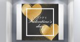 Αγίου Βαλεντίνου - Happy Valentine's Day - Μαύρο πλαίσιο με καρδιές — εικόνα 4 από 4