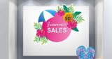 Αυτοκόλλητα καταστημάτων - "Summer Sales" Αυτοκόλλητο Διακόσμησης – Μοναδική Καλοκαιρινή Ατμόσφαιρα! 🌞🌺 — εικόνα 3 από 4