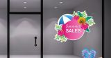 Αυτοκόλλητα καταστημάτων - "Summer Sales" Αυτοκόλλητο Διακόσμησης – Μοναδική Καλοκαιρινή Ατμόσφαιρα! 🌞🌺 — εικόνα 1 από 4