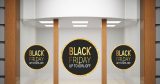 Black Friday - Black Friday Up To - Χρυσό & Μαύρο – Αυτοκόλλητο Βιτρίνας — εικόνα 2 από 4