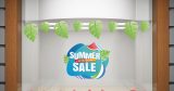 Αυτοκόλλητα καταστημάτων - Summer Sale - Φύλλα και φέτες καρπουζιού — εικόνα 3 από 4