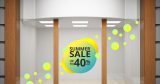 Αυτοκόλλητα καταστημάτων - Summer Sale σε κύκλους — εικόνα 1 από 4