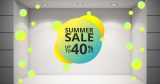 Αυτοκόλλητα καταστημάτων - Summer Sale σε κύκλους — εικόνα 4 από 4
