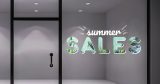 Αυτοκόλλητα καταστημάτων - Summer Sales - σε τροπικό φόντο — εικόνα 2 από 4