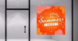 Αυτοκόλλητα καταστημάτων - Summer Sales σε πορτοκαλί φόντο — εικόνα 2 από 4