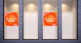 Αυτοκόλλητα καταστημάτων - Summer Sales σε πορτοκαλί φόντο — εικόνα 4 από 4