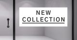 Ανοιξιάτικη βιτρίνα - "New Collection – Minimal Αυτοκόλλητο Βιτρίνας" 🖤✨ — εικόνα 1 από 4