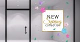 Ανοιξιάτικη βιτρίνα - "New Spring Collection – Αυτοκόλλητα Βιτρίνας με Λουλούδια και Ροδοπέταλα" 🌸🌿 — εικόνα 1 από 2