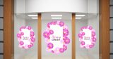 Ανοιξιάτικη βιτρίνα - "Spring Collection – Αυτοκόλλητο Βιτρίνας με Ροζ και Μωβ Λουλούδια" 🌸💜 — εικόνα 4 από 4