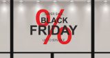 Black Friday - Super Sale Black Friday Με Μεγάλο Ποσοστό – Αυτοκόλλητο Βιτρίνας — εικόνα 4 από 4