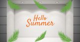 Αυτοκόλλητα καταστημάτων - "Hello Summer – Καλοκαιρινή Βιτρίνα με Στιλ και Φοινικόφυλλα! 🌴✨" — εικόνα 2 από 4