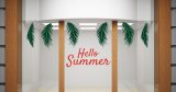 Αυτοκόλλητα καταστημάτων - "Hello Summer – Καλοκαιρινή Βιτρίνα με Στιλ και Φοινικόφυλλα! 🌴✨" — εικόνα 4 από 4