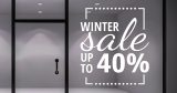 Αυτοκόλλητα καταστημάτων - Winter Sale Με διάφορες γραμματοσειρές — εικόνα 1 από 6