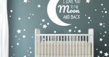 Αυτοκόλλητα Τοίχου - I love you to the moon and back🌙✨ — εικόνα 2 από 6