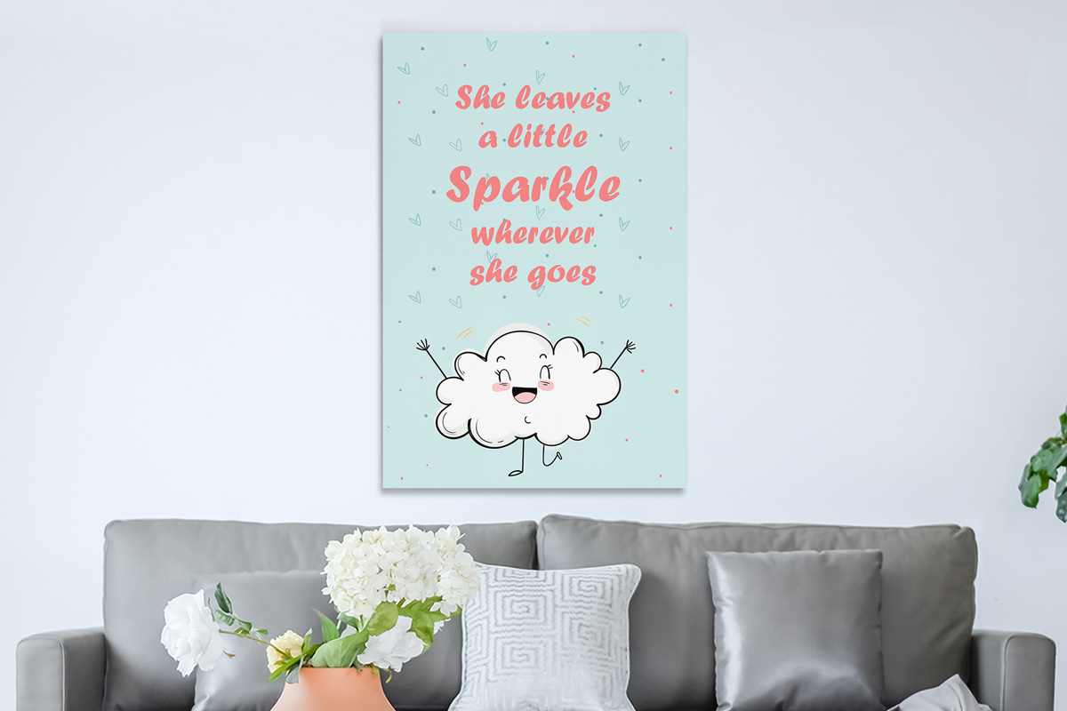 Πίνακες - She leaves a little sparkle wherever she goes — εικόνα 1 από 8