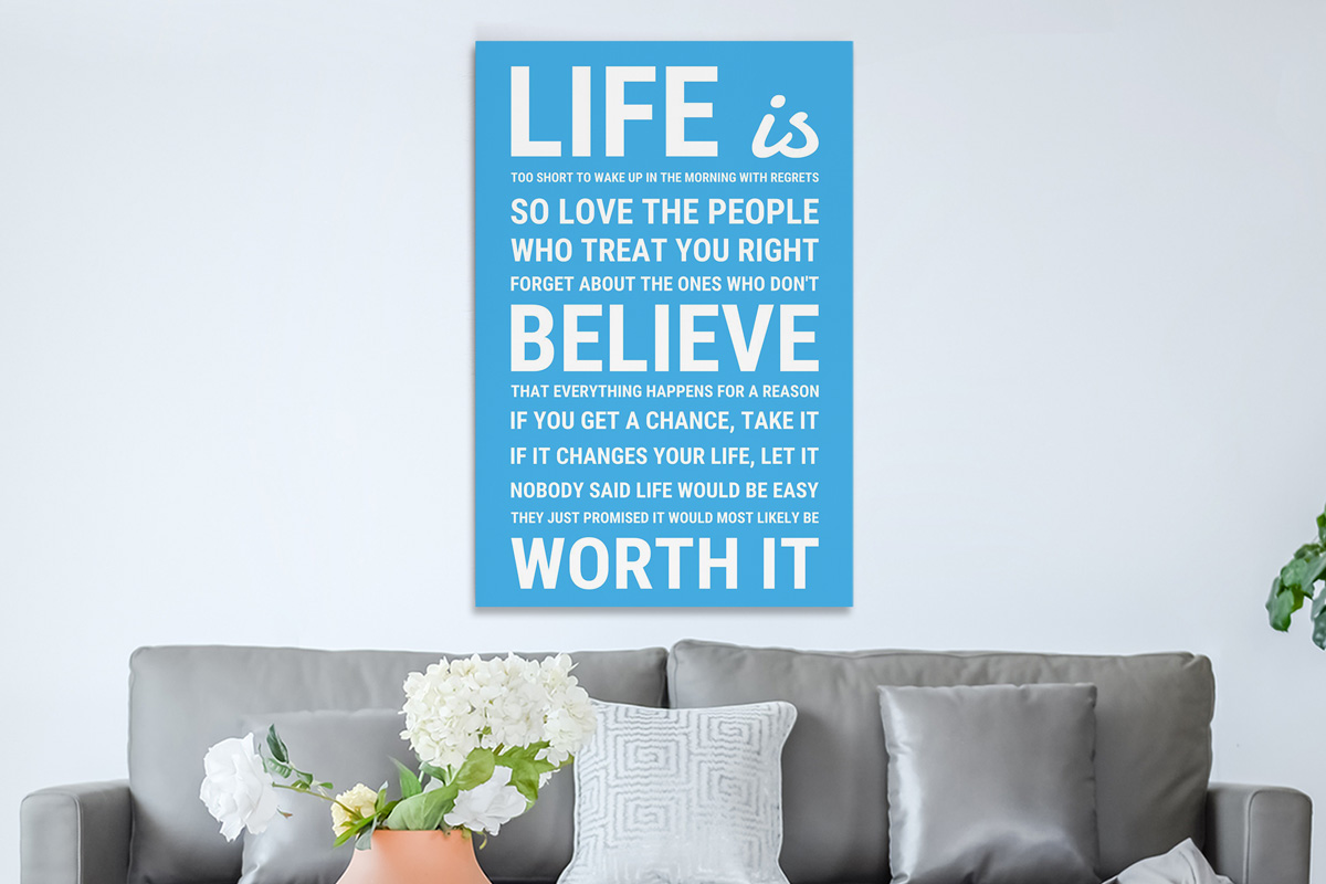 Πίνακες - Life is quote — εικόνα 1 από 8