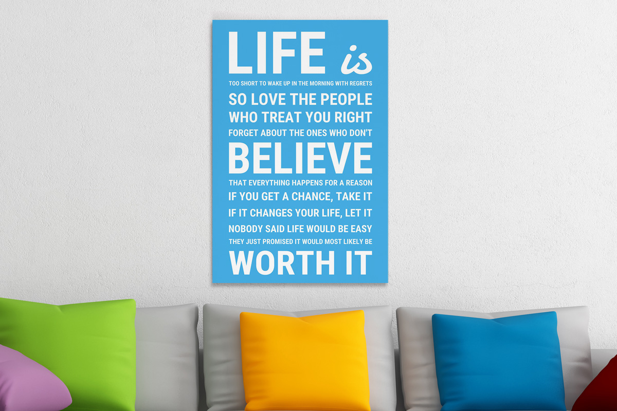 Πίνακες - Life is quote — εικόνα 5 από 8