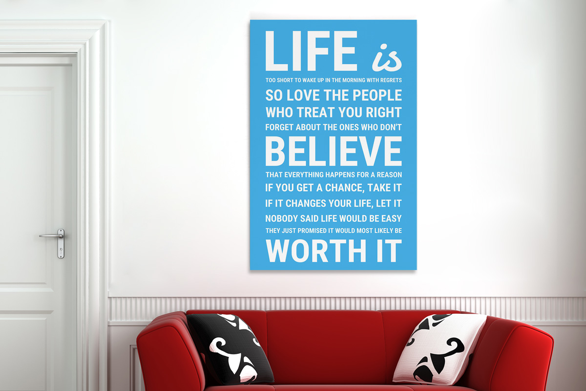 Πίνακες - Life is quote — εικόνα 4 από 8